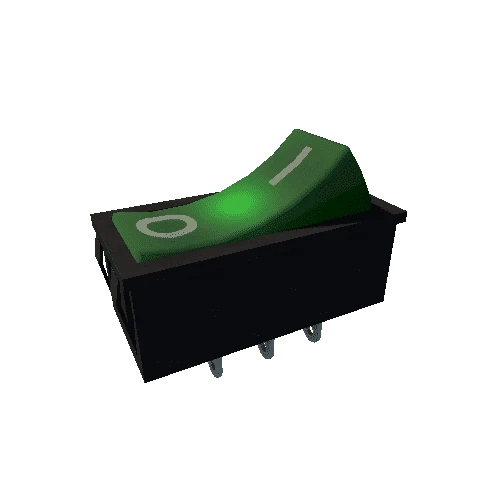 rocker switch green